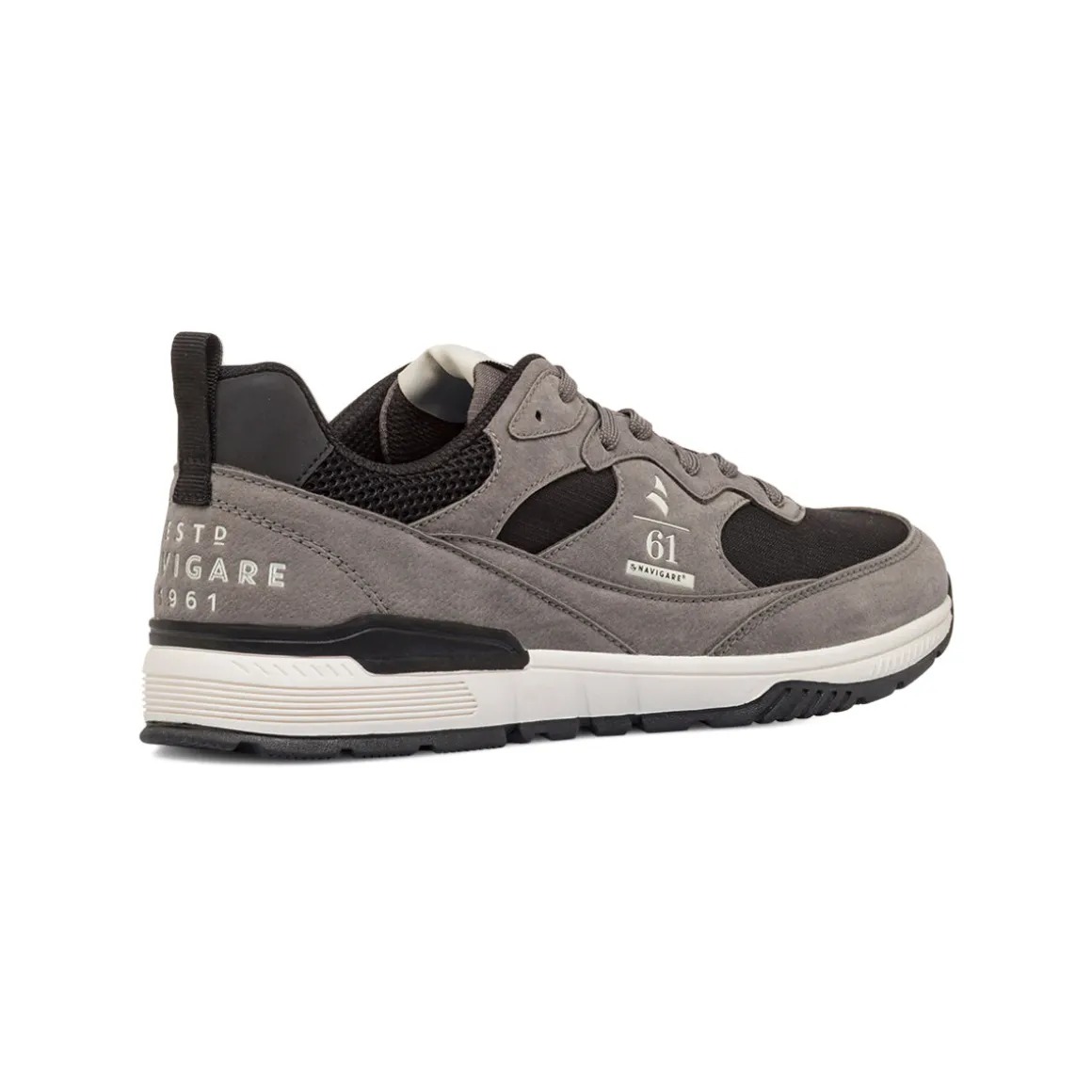 Sneakers Grigie da Uomo con inserti in contrasto Navigare