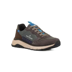 Sneakers grigie da Uomo con inserti Marroni Navigare