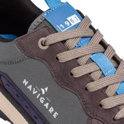 Sneakers grigie da Uomo con inserti Marroni Navigare