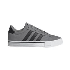 Sneakers grigie da Uomo in tela con tre strisce DAILY 4.0 adidas