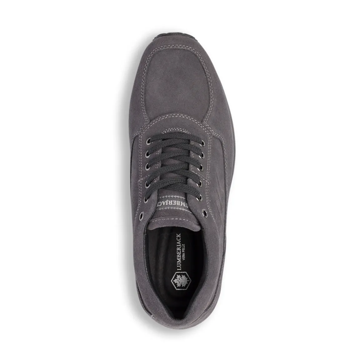 Sneakers grigie da Uomo in suede Lumberjack
