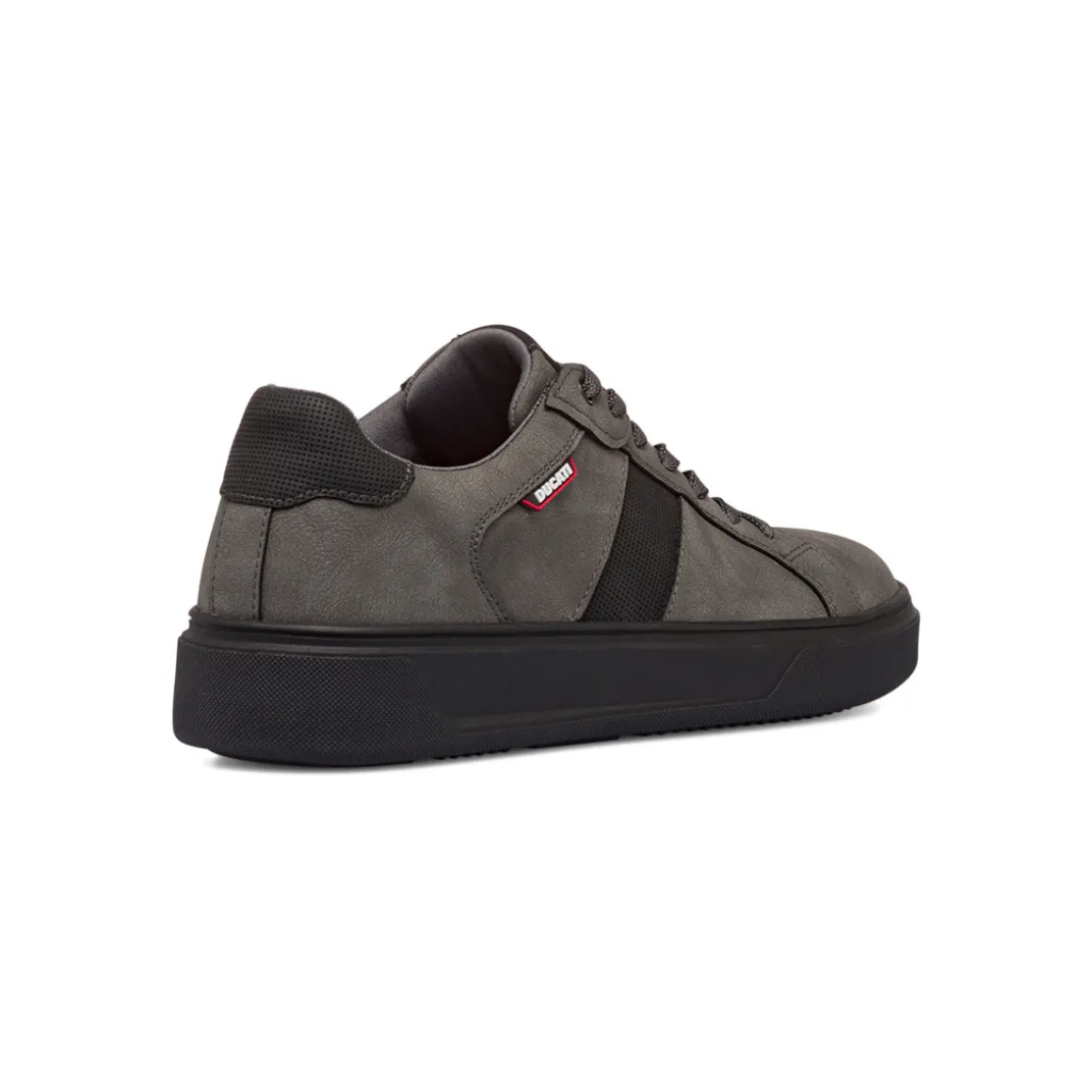 Sneakers grigie e nere da uomo con logo Ducati