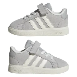 Sneakers grigie Primi Passi con strappo adidas Grand court 00s