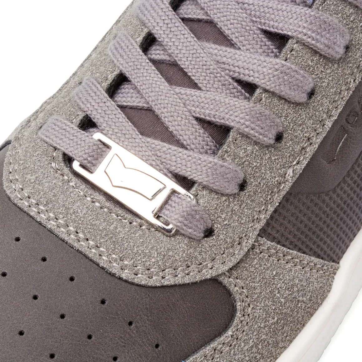 Sneakers grigio da Uomo con dettagli in suede Gas