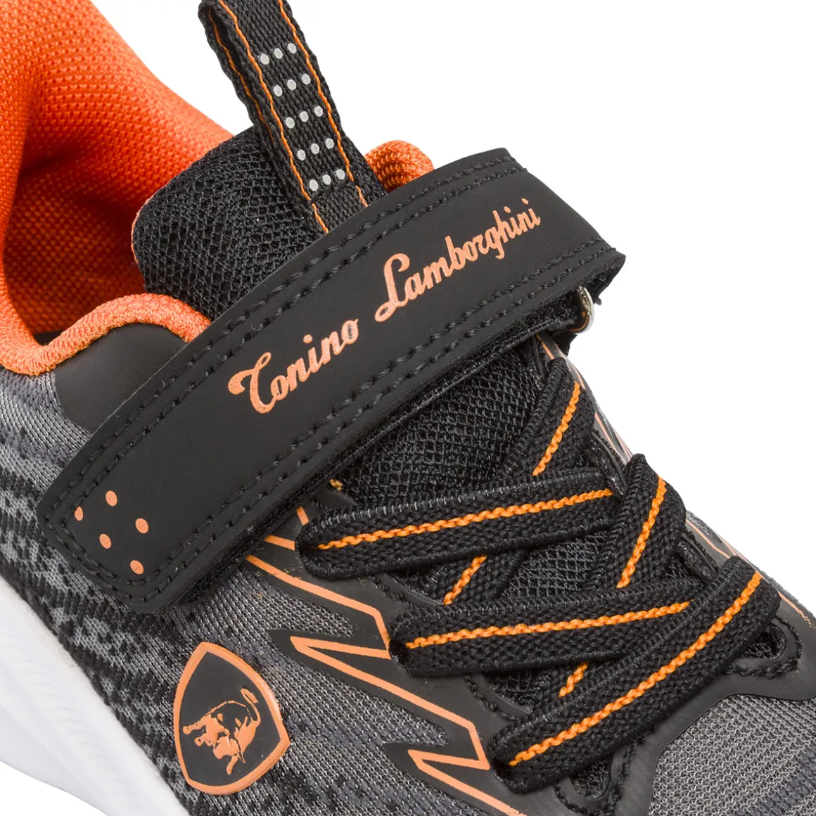 Sneakers grigio e arancioni da Bambino con strappo Tonino Lamborghini