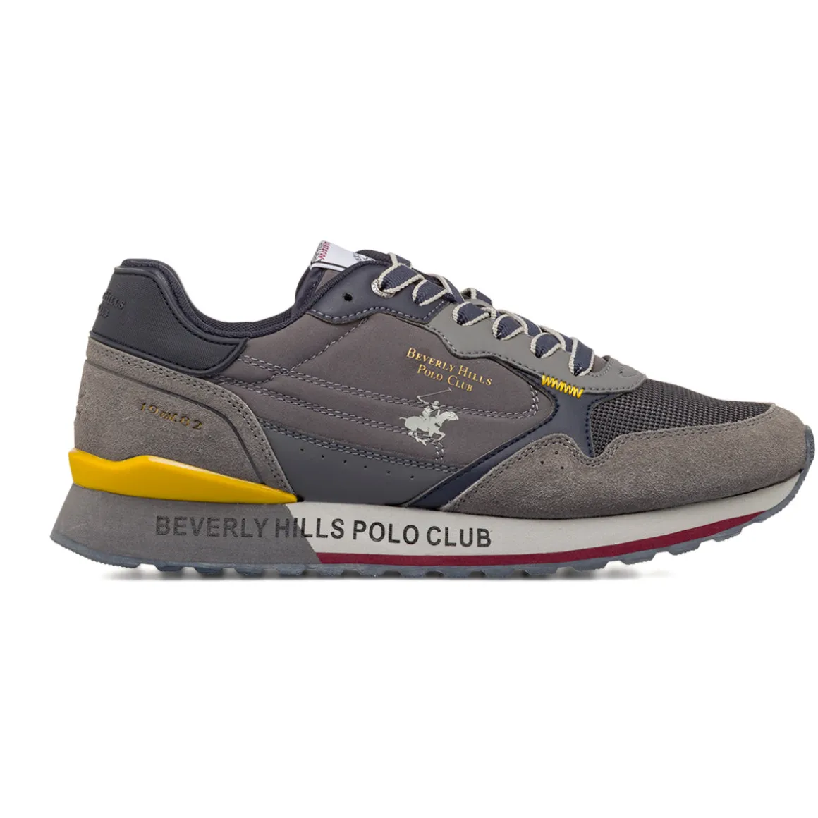 Sneakers Grigio e Blu da Uomo Beverly Hills Polo Club