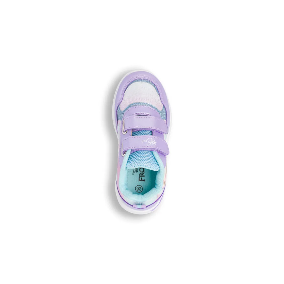 Sneakers lilla da Bambina con luci e strappo di Elsa Frozen