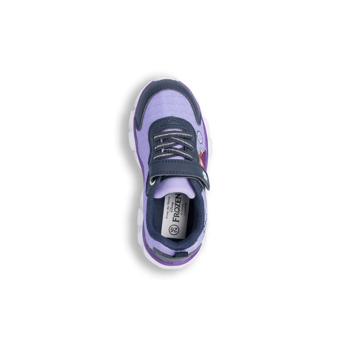 Sneakers Lilla da Bambina Frozen con stampa e Luci nella Suola