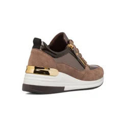 Sneakers marroni da Donna con zip e zeppa Lora Ferres