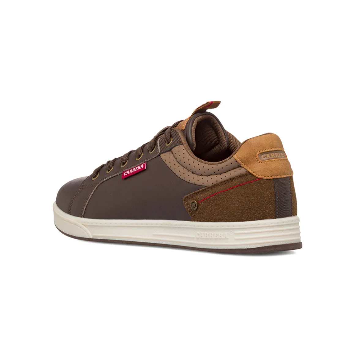 Sneakers marroni da Uomo con inserto effetto scamosciato Carrera Jeans