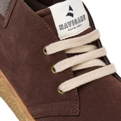 Sneakers Marroni da Uomo in suede con logo laterale Navigare