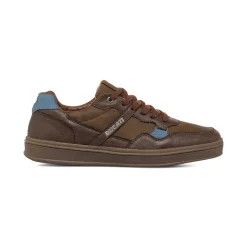 Sneakers marroni da Uomo con inserti Azzurri Ducati