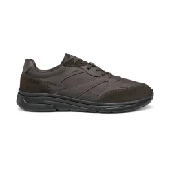 Sneakers marroni da Uomo con suola traspirante Geox