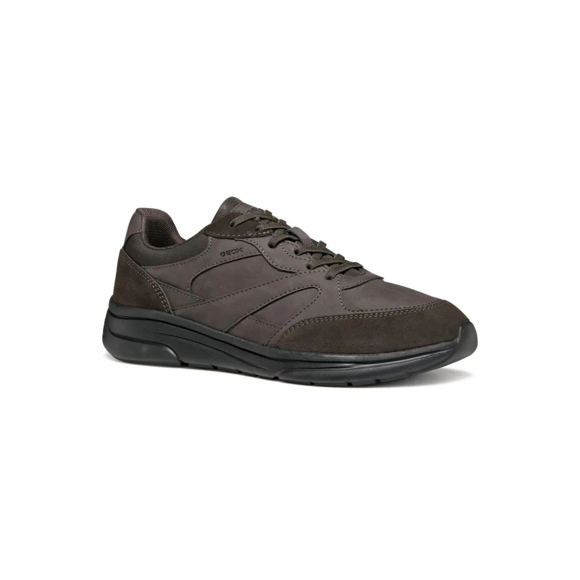 Sneakers marroni da Uomo con suola traspirante Geox