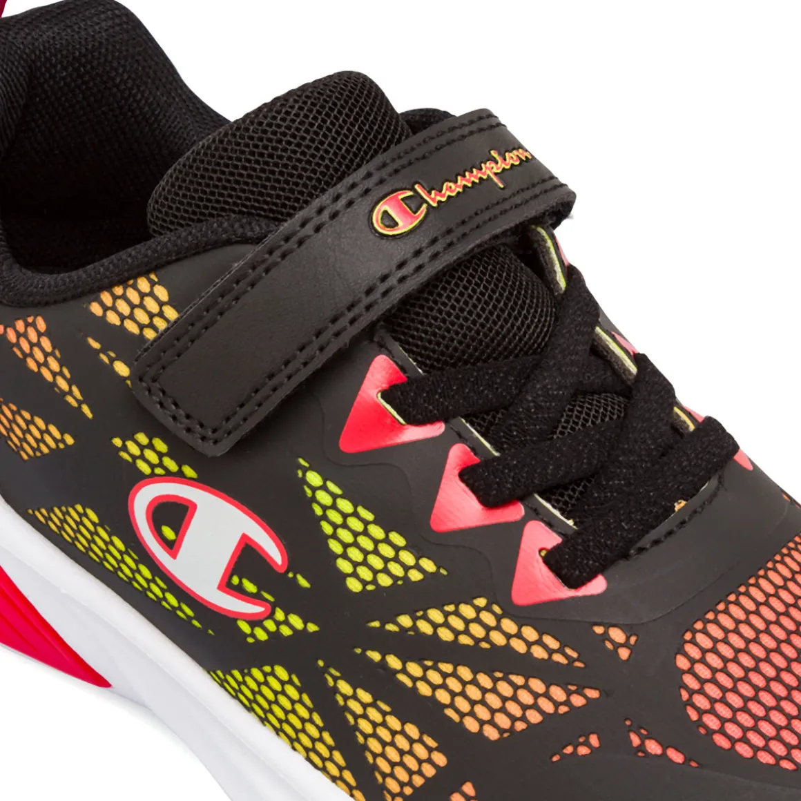 Sneakers nere da Bambino Champion con chiusura a strappo e luci