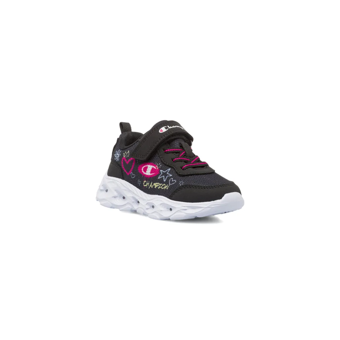 Sneakers nere da Bambina Champion con luci e strappo
