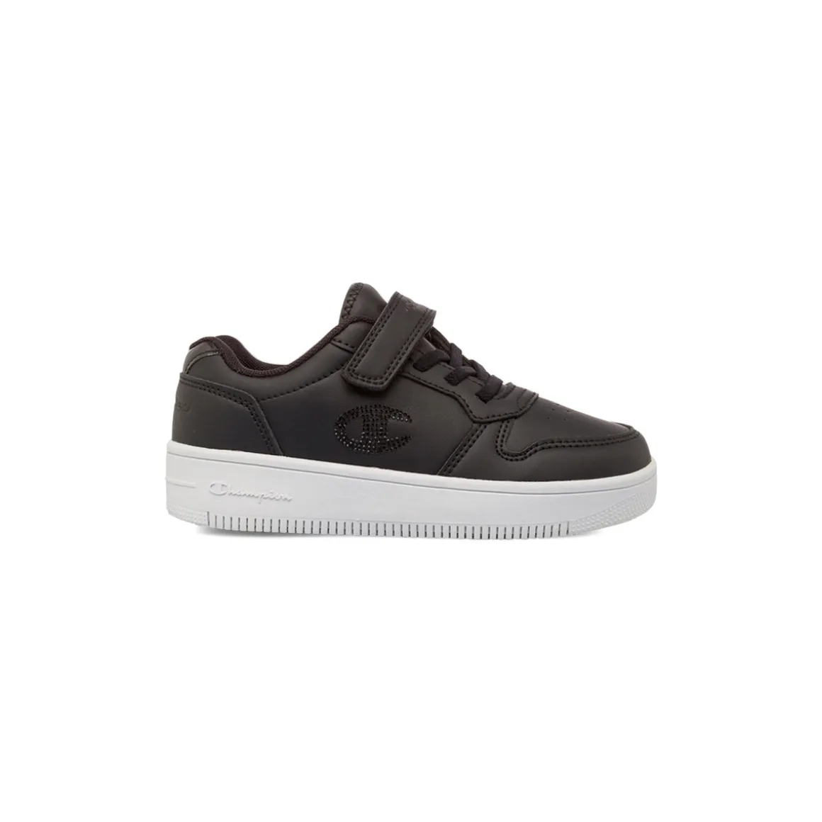 Sneakers nere da Bambina Champion con chiusura a strappo e strass