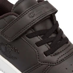 Sneakers nere da Bambina Champion con chiusura a strappo e strass