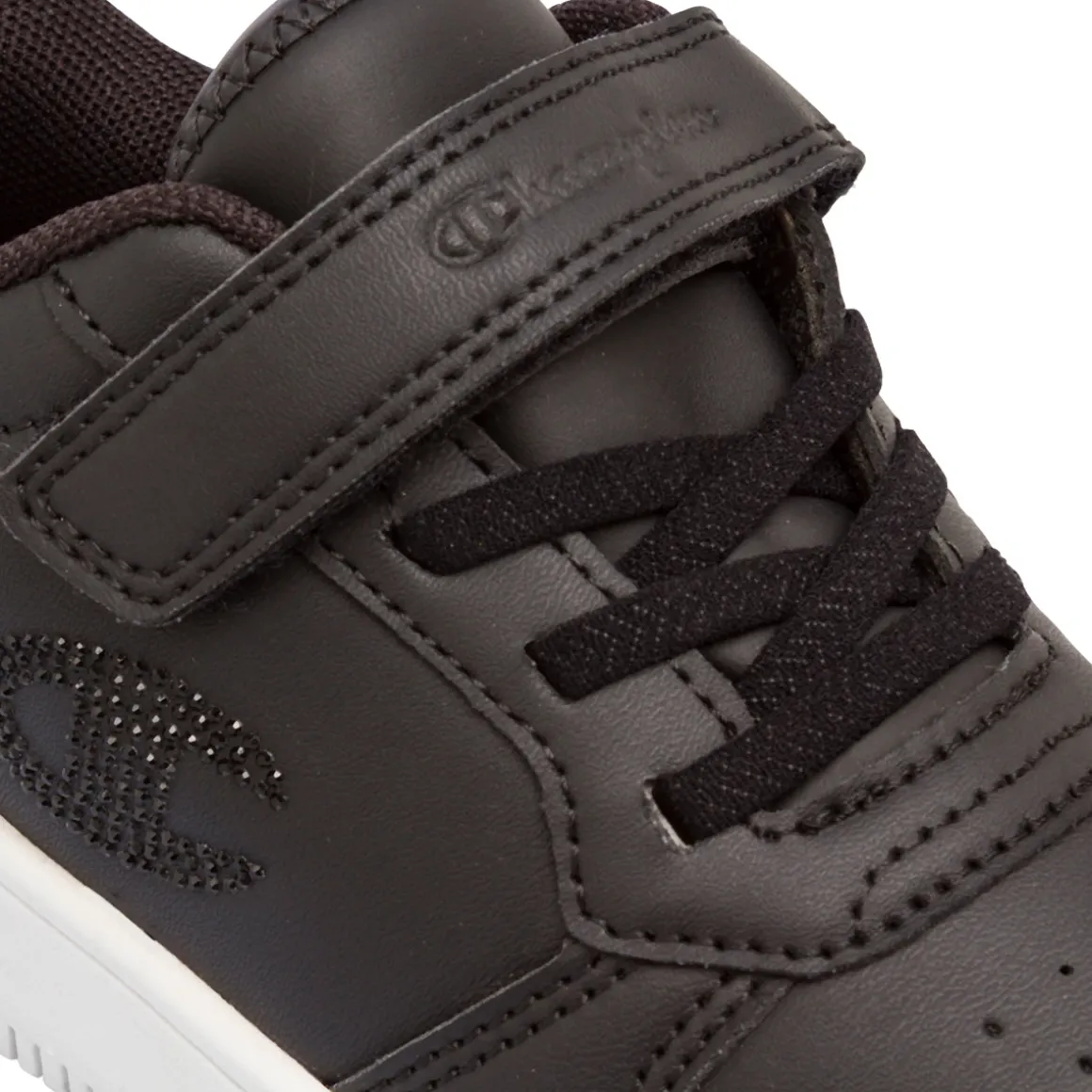 Sneakers nere da Bambina Champion con chiusura a strappo e strass