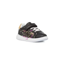 Sneakers nere da bambina con dettagli glitter e stampa Le scarpe di Alice