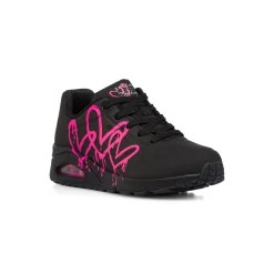 Sneakers nere da Donna con stampa cuori e soletta memory foam Skechers Uno