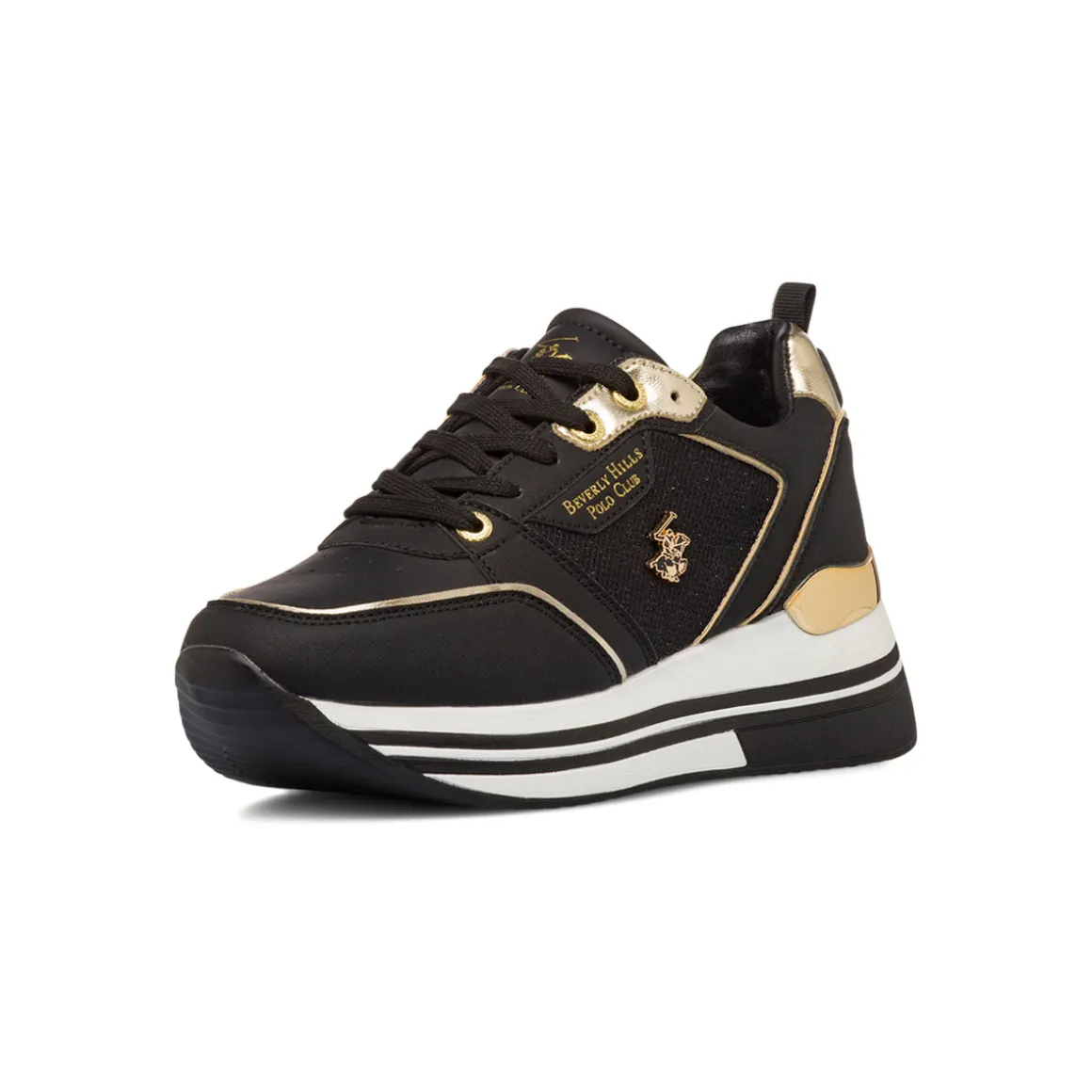 Sneakers nere da Donna con dettagli oro Beverly Hills