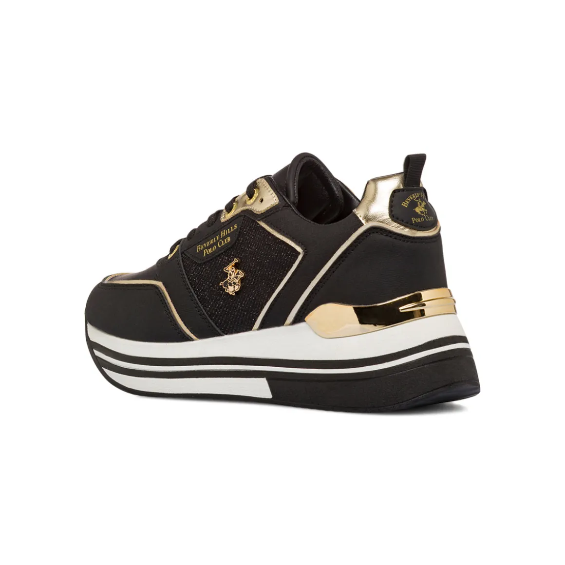 Sneakers nere da Donna con dettagli oro Beverly Hills