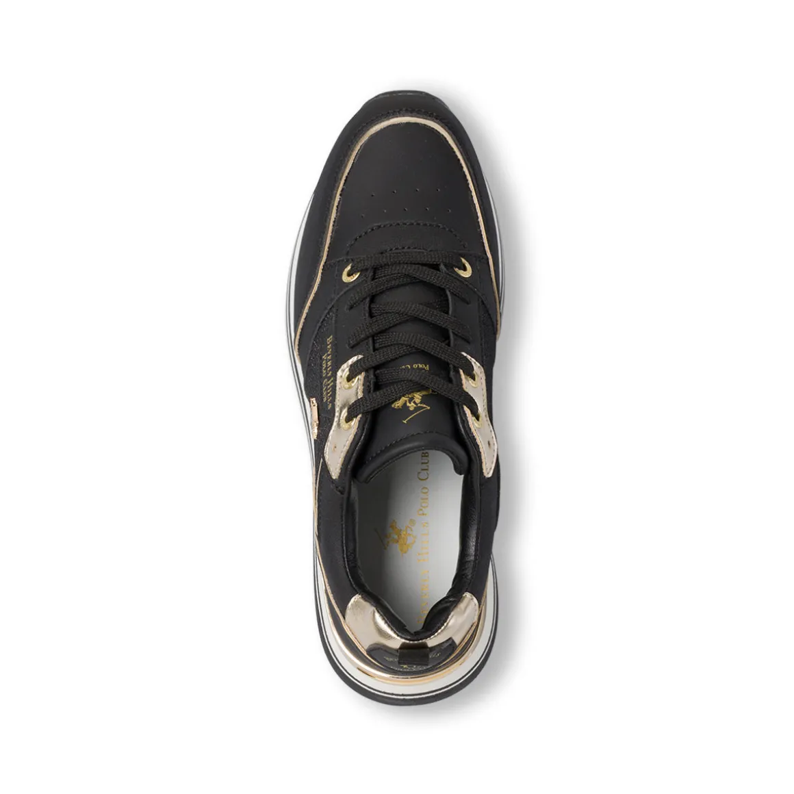 Sneakers nere da Donna con dettagli oro Beverly Hills