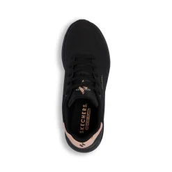 Sneakers nere da Donna con dettagli oro rosa Skechers UNO LITE