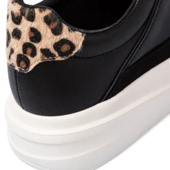 Sneakers nere da Donna con inserto animalier leopardato Lora Ferres