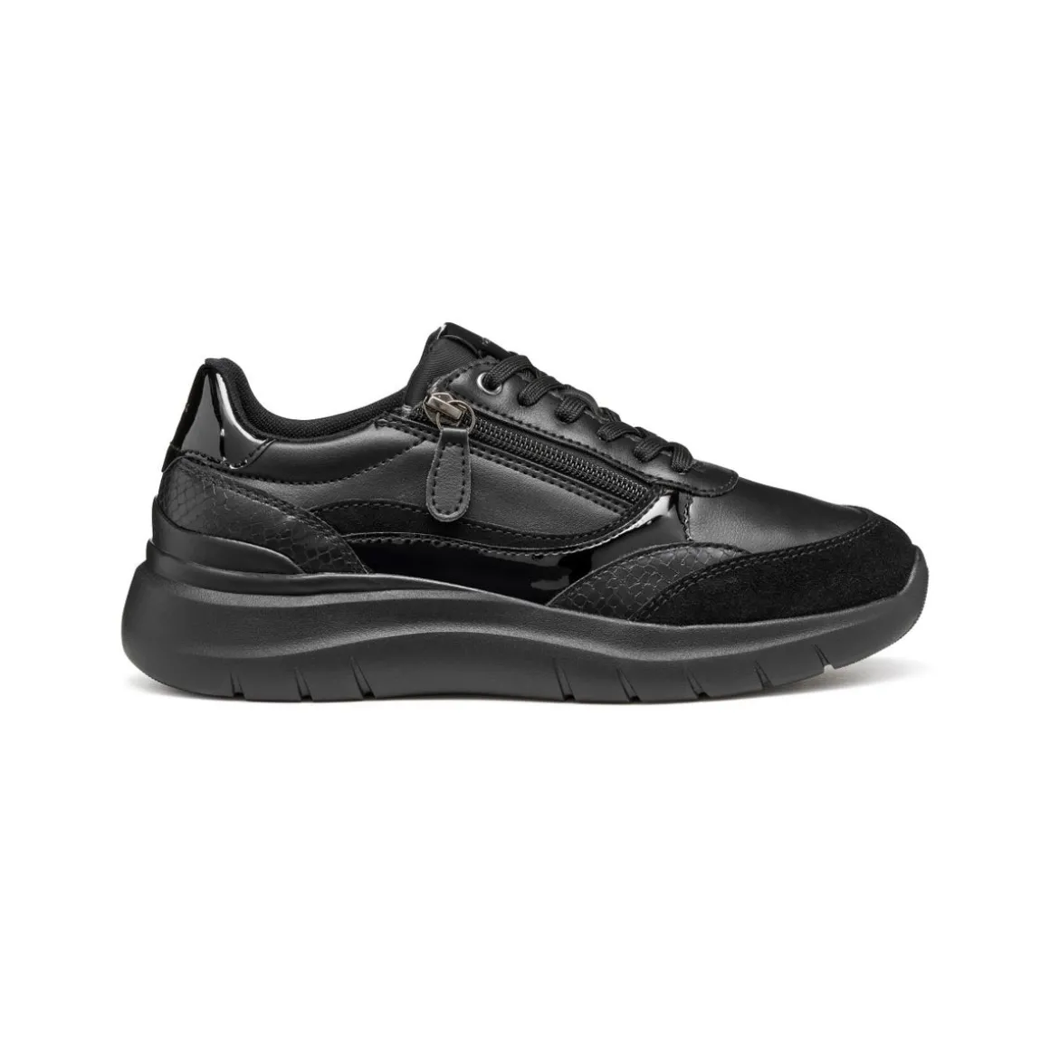 Sneakers nere da Donna Geox con suola traspirante e zip
