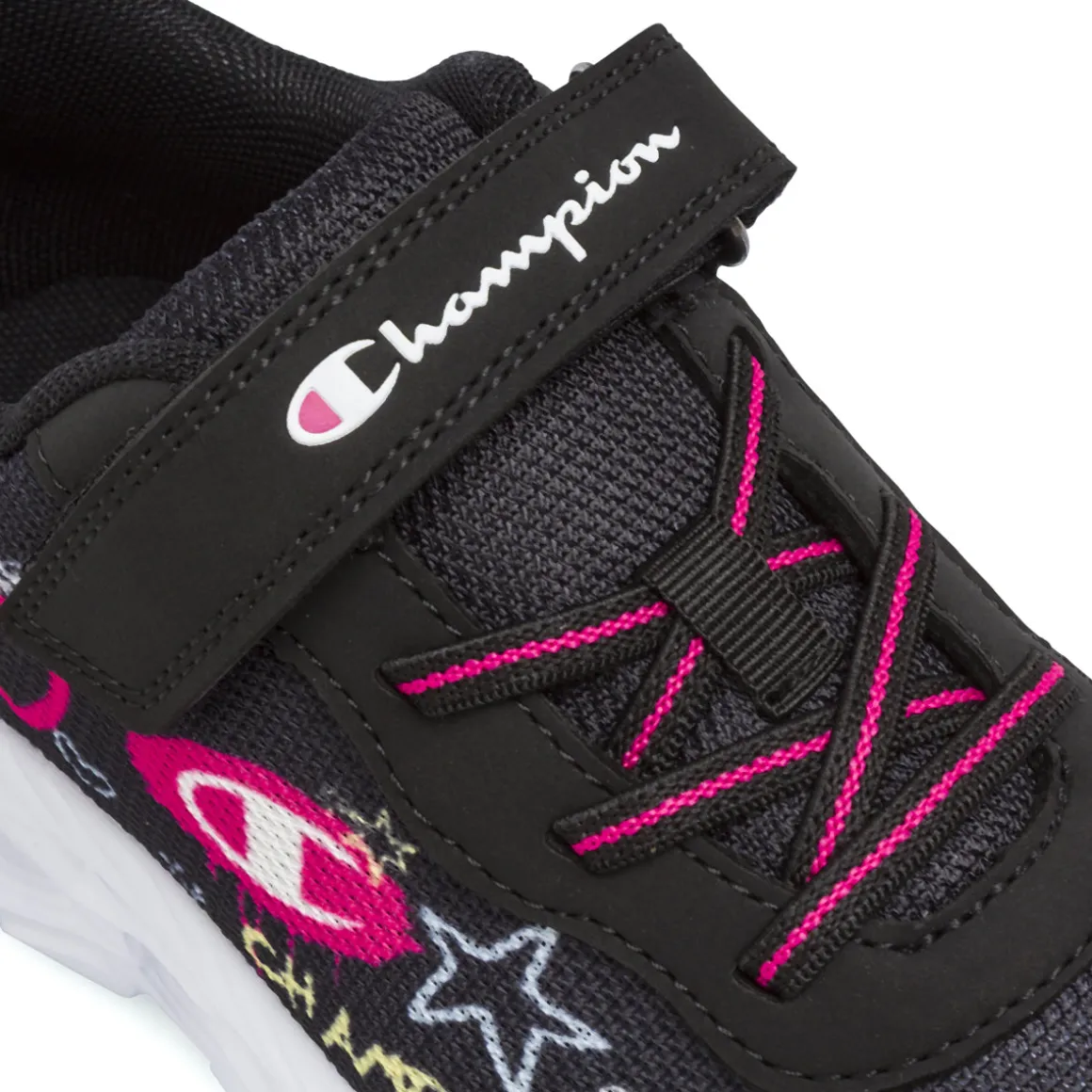 Sneakers nere da Ragazza Champion con luci e strappo