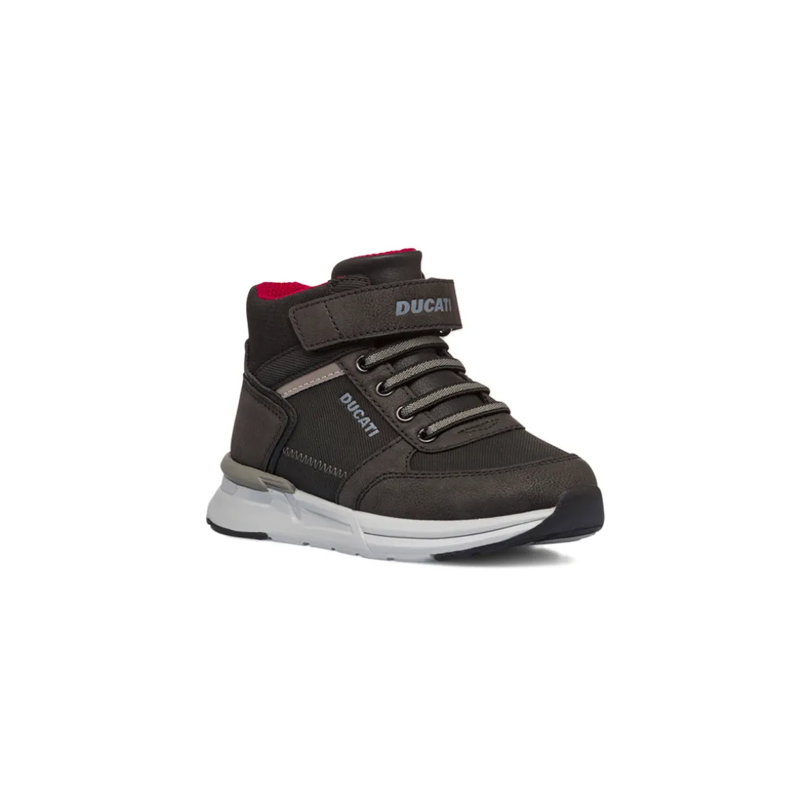 Sneakers nere da ragazzo con logo Ducati