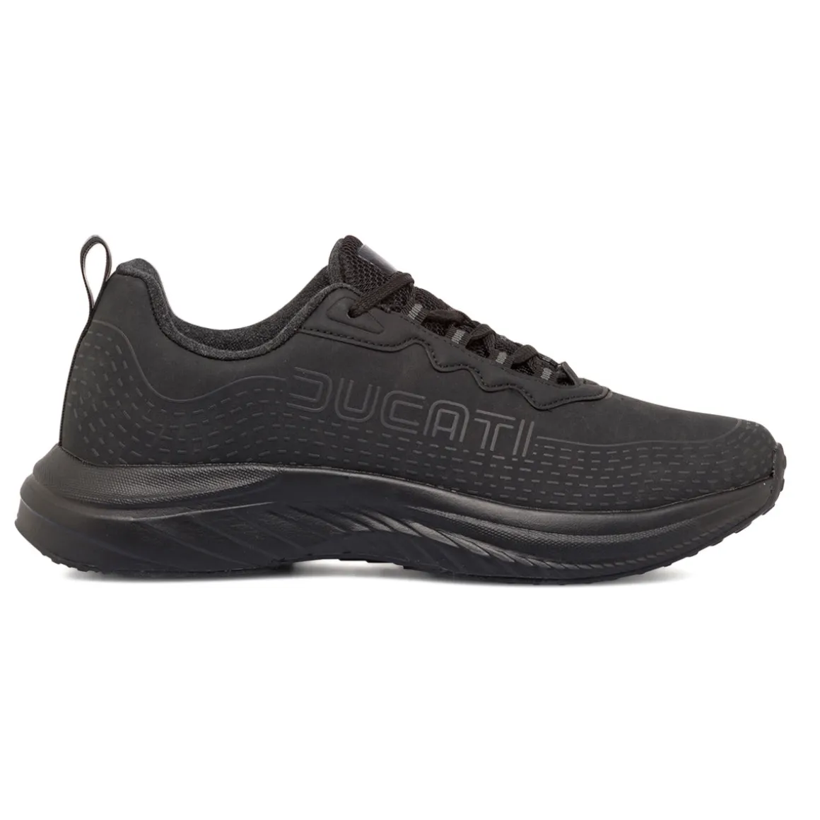 Sneakers nere da uomo con dettagli in rilievo e logo Ducati Rain