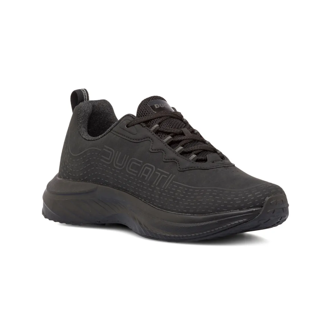 Sneakers nere da uomo con dettagli in rilievo e logo Ducati Rain