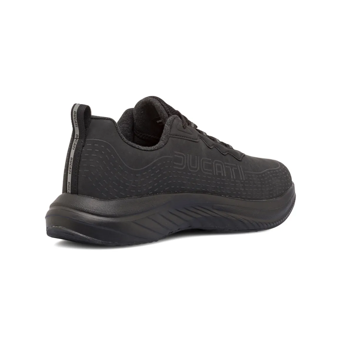 Sneakers nere da uomo con dettagli in rilievo e logo Ducati Rain