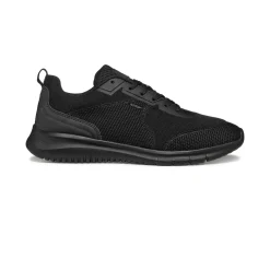 Sneakers nere da Uomo in tessuto traforato e suola traspirante Geox