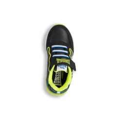 Sneakers nere e gialle da bambino con luci Lonsdale