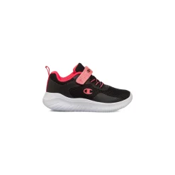 Sneakers nere e rosa da Bambina Softy Evolve con chiusura a strappo Champion