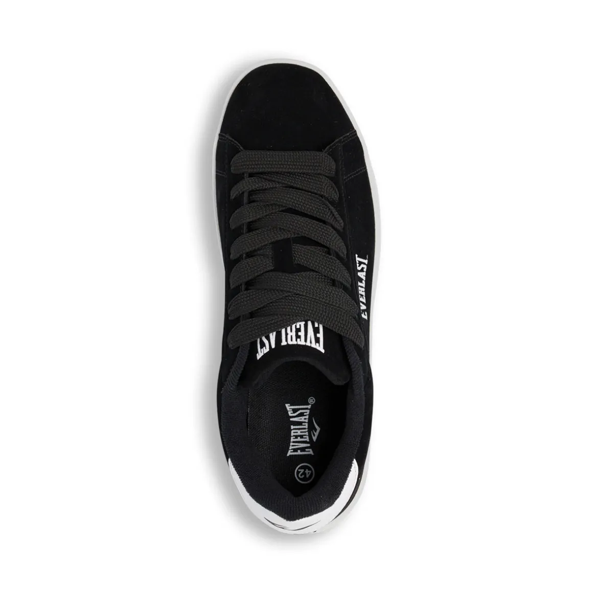 Sneakers Nere effetto velluto con logo Everlast