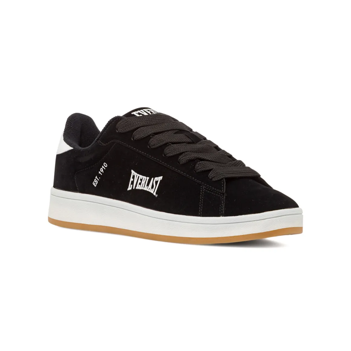 Sneakers Nere effetto velluto con logo Everlast