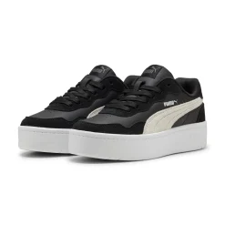 Sneakers nere platform da donna con dettagli effetto scamosciato Puma Court Lally Skye