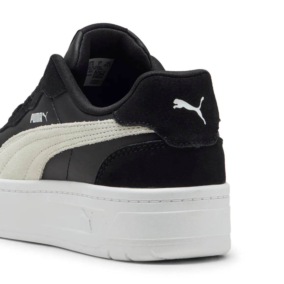 Sneakers nere platform da donna con dettagli effetto scamosciato Puma Court Lally Skye