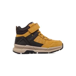 Sneakers ocra da Bambino con lacci elastici e strappo Navigare