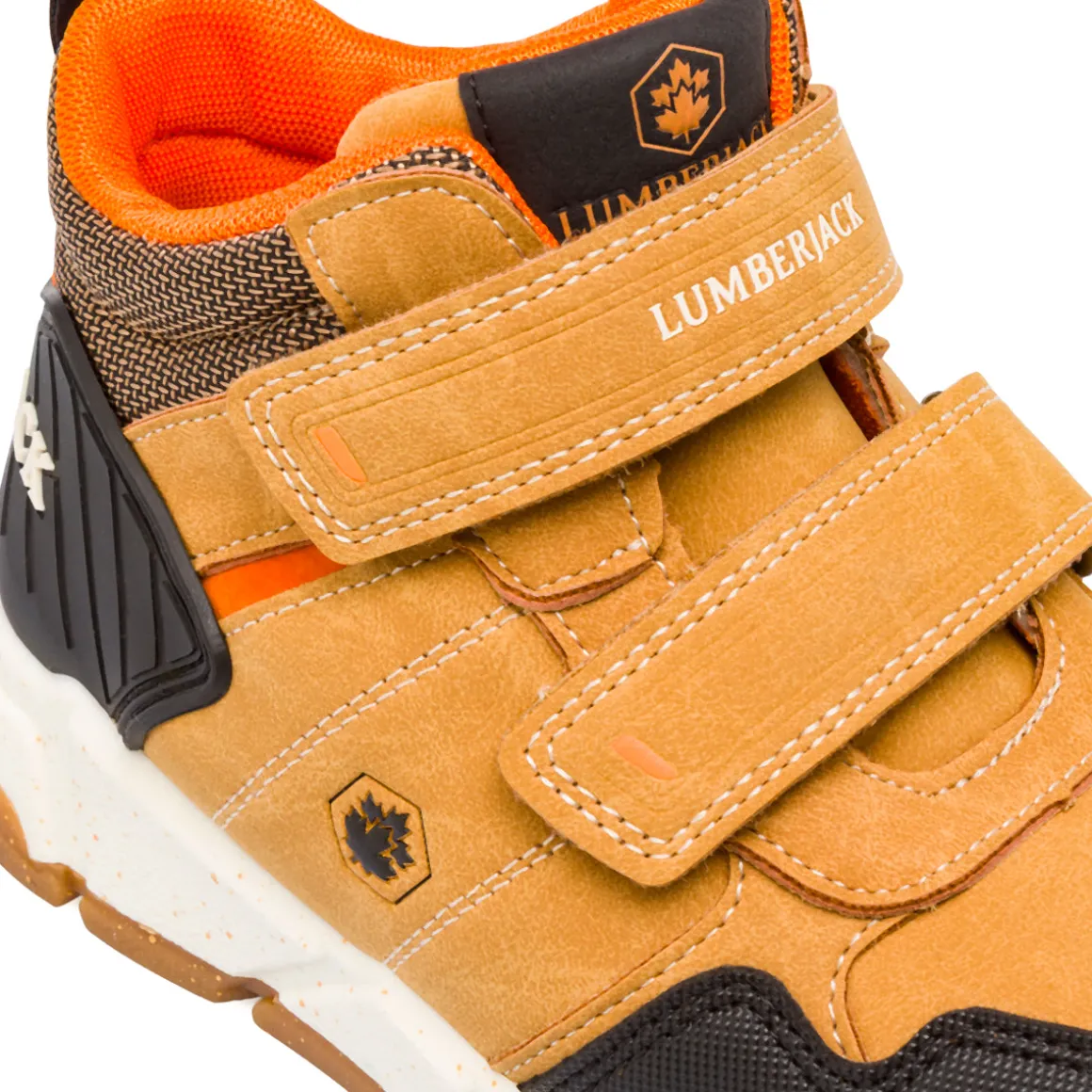 Sneakers ocra da Bambino con dettagli neri Lumberjack