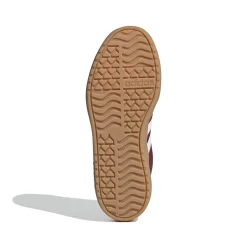 Sneakers platform casual rosso bordeaux da ragazza adidas VL Court Bold