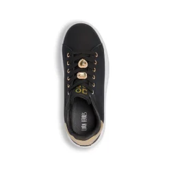 Sneakers platform nere da Donna con farfalla gioiello Lora Ferres