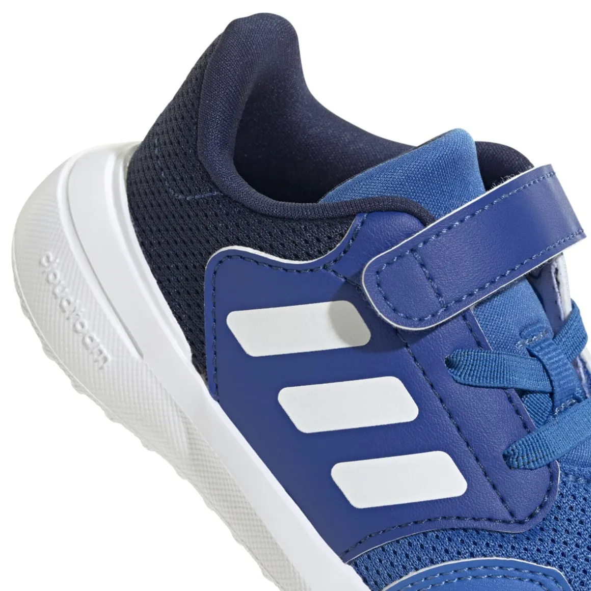 Sneakers primi passi bambino blu e bianche con logo adidas Tensaur Run 3.1