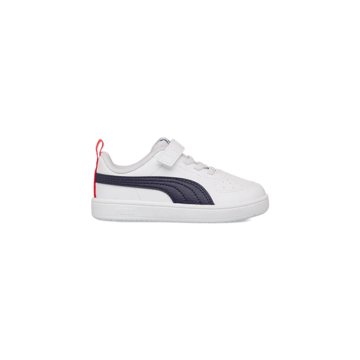 Sneakers primi passi bambino bianche con dettagli blu Puma Rickie