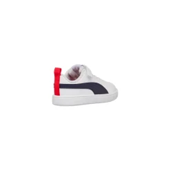 Sneakers primi passi bambino bianche con dettagli blu Puma Rickie